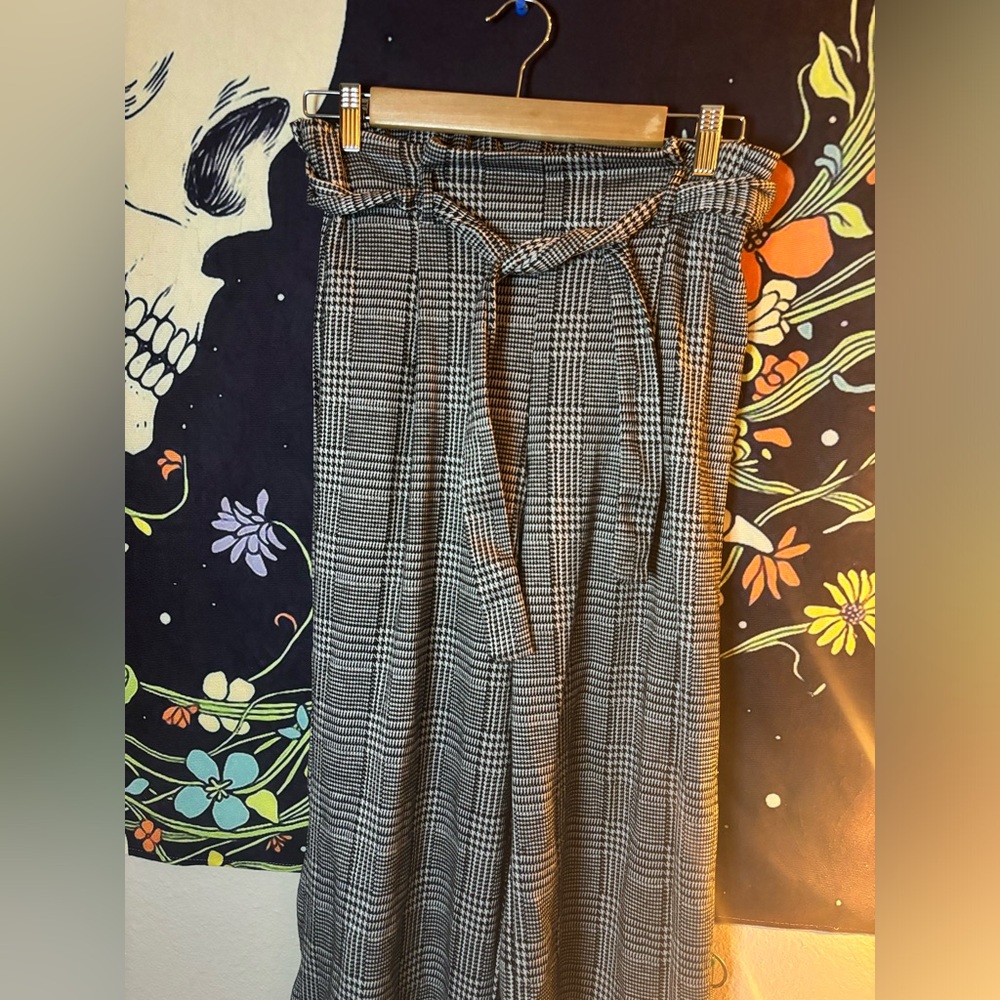 Warm plaid pants